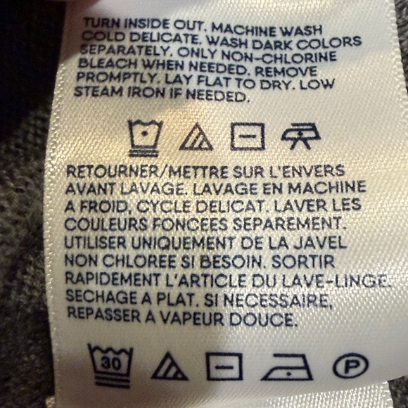 Lands' End Men's Dark Gray Crewneck Sweater 2XLT - Picture 8 of 9